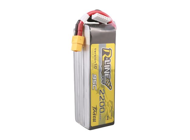 Tattu 2200mAh 6S 95C 22.2V LiPo Batarya | XT60 Konnektör | R-Line 1.0
