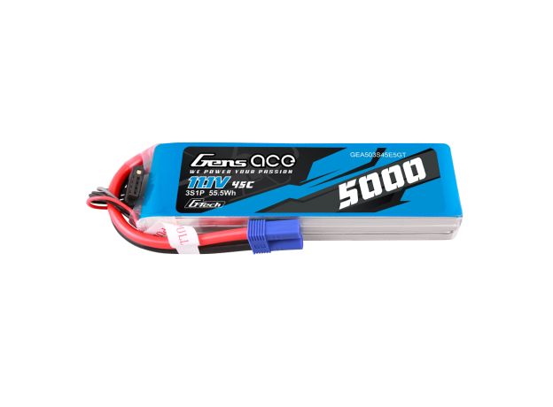 Gens ace 5000mAh 3S 45C 11.1V LiPo Batarya | EC5 Konnektör | Air Classic