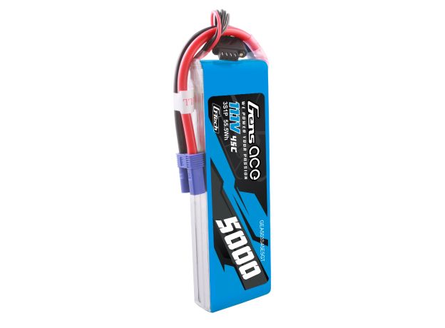 Gens ace 5000mAh 3S 45C 11.1V LiPo Batarya | EC5 Konnektör | Air Classic