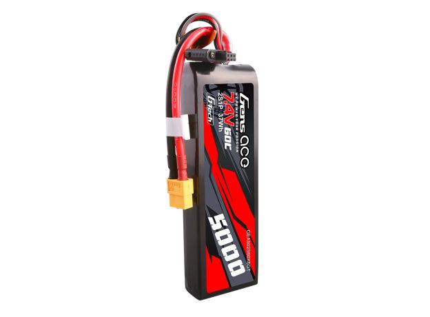 Gens ace 5000mAh 2S 60C 7.4V Short-Size LiPo Batarya | XT60 Konnektör | Car Classic
