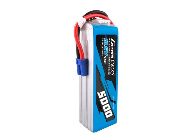 Gens ace 5000mAh 5S 45C 18.5V LiPo Batarya | EC5 Konnektör | Air Classic (Non-G-Tech)