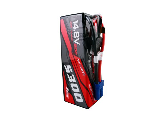 Gens ace 5300mAh 4S 60C 14.8V LiPo Batarya | Sert Kasalı | EC5 Konnektör | Car Classic