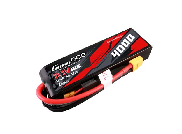 Gens ace 4000mAh 3S 60C 11.1V LiPo Batarya | XT60 Konnektör | Car Classic