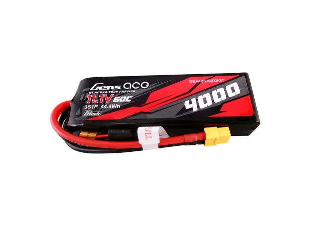 Gens ace 4000mAh 3S 60C 11.1V LiPo Batarya | XT60 Konnektör | Car Classic