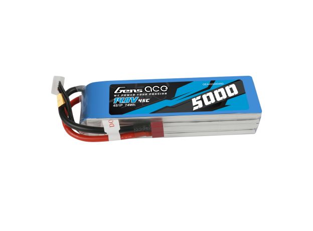 Gens ace 5000mAh 4S 45C 14.8V LiPo Batarya | Deans Konnektör | Air Classic (Non-G-Tech)
