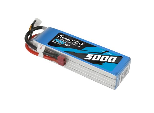 Gens ace 5000mAh 4S 45C 14.8V LiPo Batarya | Deans Konnektör | Air Classic (Non-G-Tech)