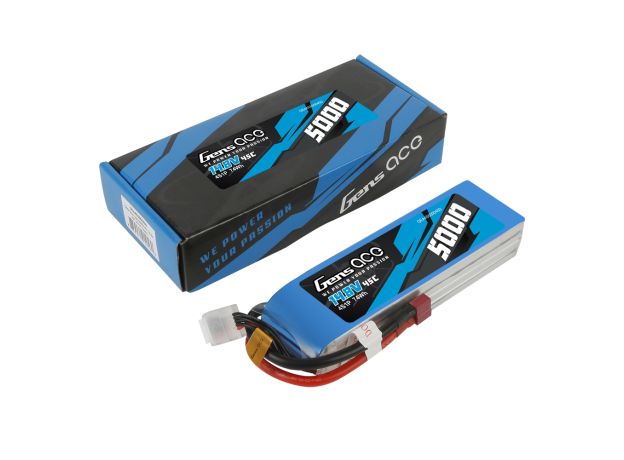 Gens ace 5000mAh 4S 45C 14.8V LiPo Batarya | Deans Konnektör | Air Classic (Non-G-Tech)