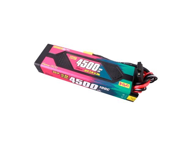 Gens ace 4500mAh 3S 100C 11.4V(HV) LiPo Batarya | Sert Kasalı | XT60 Konnektör | Advanced