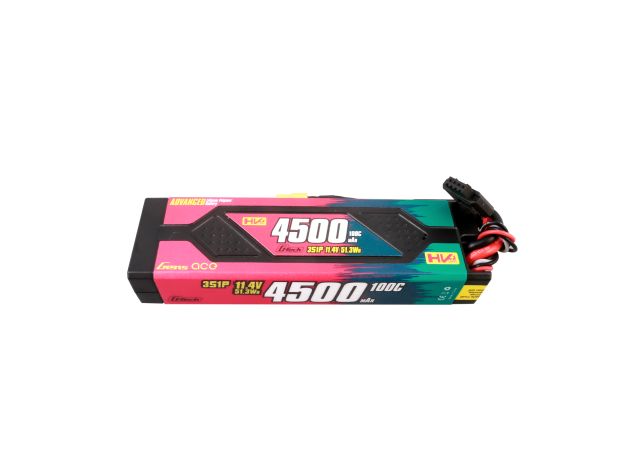Gens ace 4500mAh 3S 100C 11.4V(HV) LiPo Batarya | Sert Kasalı | XT60 Konnektör | Advanced