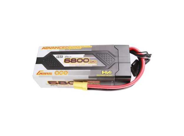 Gens ace 6800mAh 6S 100C 22.8V(HV) LiPo Batarya | Sert Kasalı | EC5 Konnektör | Advanced