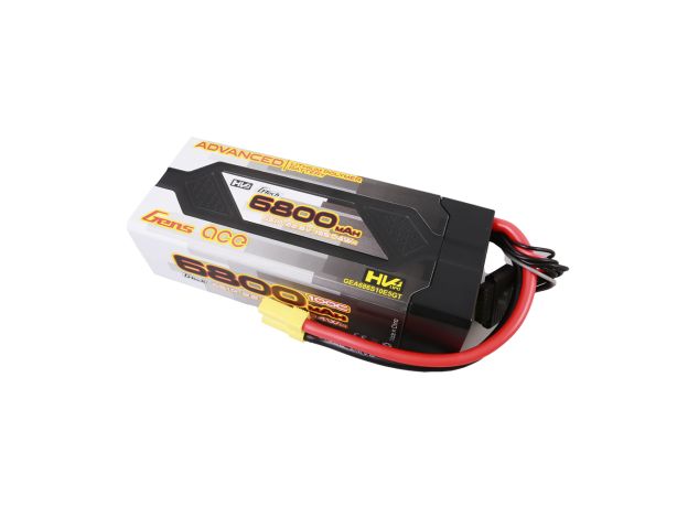 Gens ace 6800mAh 6S 100C 22.8V(HV) LiPo Batarya | Sert Kasalı | EC5 Konnektör | Advanced