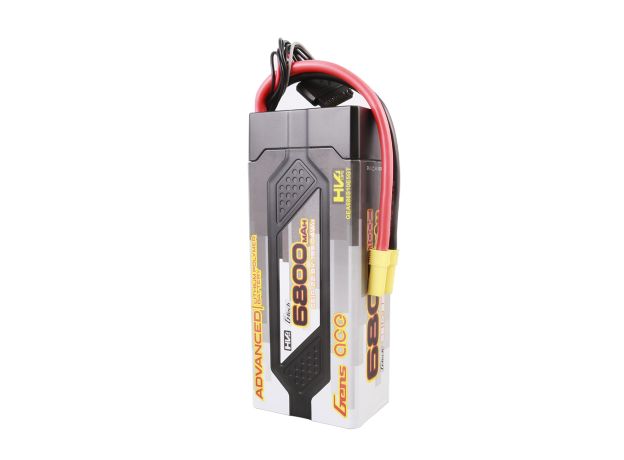 Gens ace 6800mAh 6S 100C 22.8V(HV) LiPo Batarya | Sert Kasalı | EC5 Konnektör | Advanced