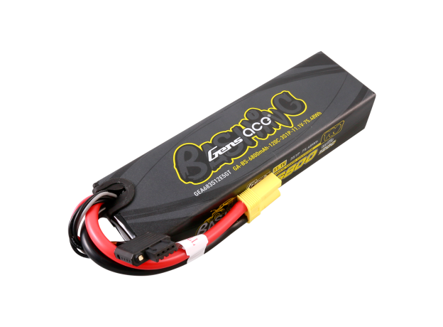Gens ace 6800mAh 3S 120C 11.1V LiPo Batarya | Sert Kasalı | EC5 Konnektör | Bashing Pro