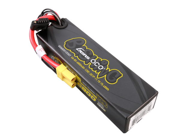 Gens ace 6800mAh 3S 120C 11.1V LiPo Batarya | Sert Kasalı | EC5 Konnektör | Bashing Pro