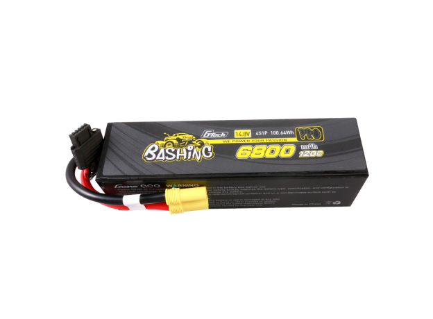 Gens ace 6800mAh 4S 120C 14.8V LiPo Batarya | Sert Kasalı | EC5 Konnektör | Bashing Pro