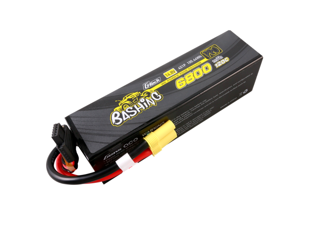 Gens ace 6800mAh 4S 120C 14.8V LiPo Batarya | Sert Kasalı | EC5 Konnektör | Bashing Pro