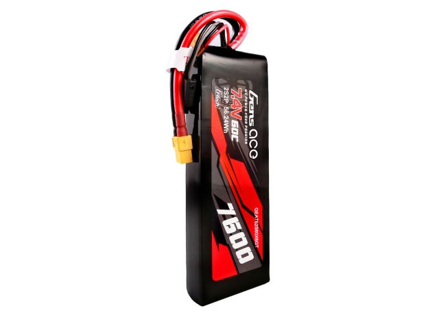 Gens ace 7600mAh 2S 60C 7.4V LiPo Batarya | XT60 Konnektör | Car Classic