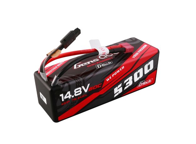 Gens ace 5300mAh 4S 60C 14.8V LiPo Batarya | Sert Kasalı | Deans Konnektör | Car Classic
