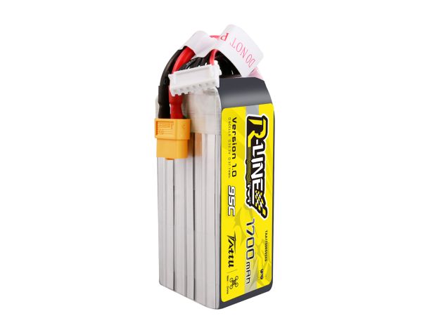 Tattu 1700mAh 6S 95C 22.2V LiPo Batarya | XT60 Konnektör | R-Line 1.0