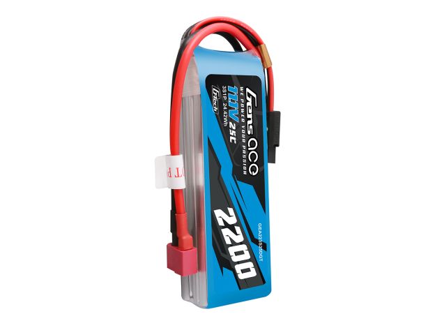 Gens ace 2200mAh 3S 25C 11.1V LiPo Batarya | Deans Konnektör | Air Classic