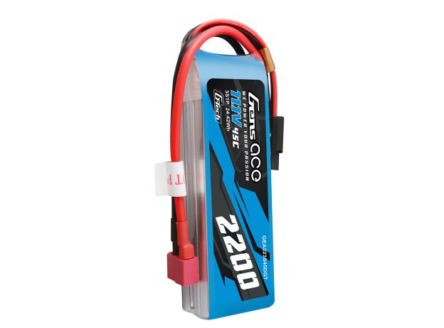 Gens ace 2200mAh 3S 45C 11.1V LiPo Batarya | Deans Konnektör | Air Classic