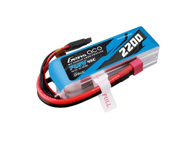 Gens ace 2200mAh 4S 45C 14.8V LiPo Batarya | Deans Konnektör | Air Classic