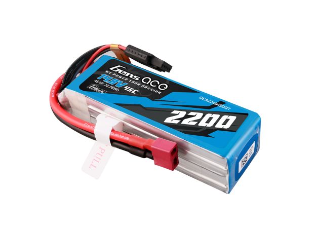 Gens ace 2200mAh 4S 45C 14.8V LiPo Batarya | Deans Konnektör | Air Classic