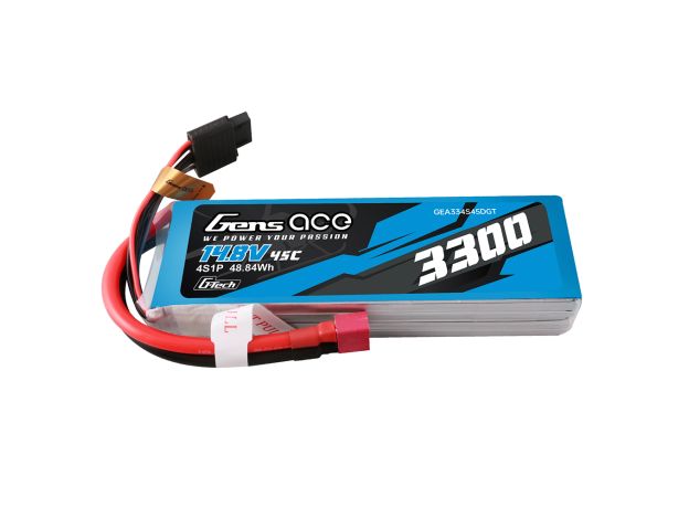 Gens ace 3300mAh 4S 45C 14.8V LiPo Batarya | Deans Konnektör | Air Classic