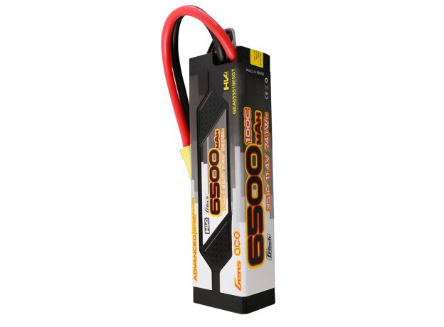 Gens ace 6500mAh 3S 100C 11.4V(HV) LiPo Batarya | Sert Kasalı | EC5 Konnektör | Advanced