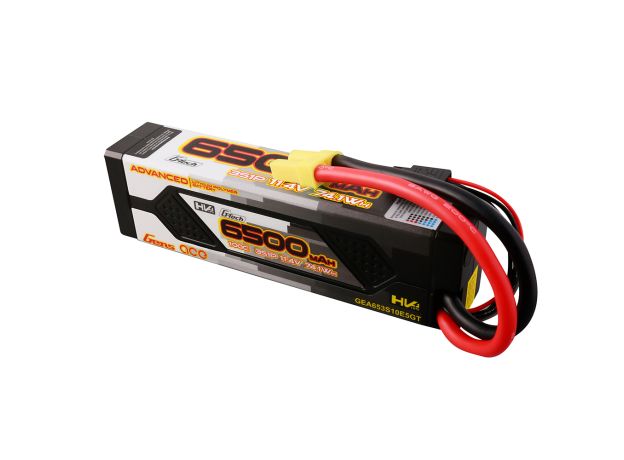 Gens ace 6500mAh 3S 100C 11.4V(HV) LiPo Batarya | Sert Kasalı | EC5 Konnektör | Advanced