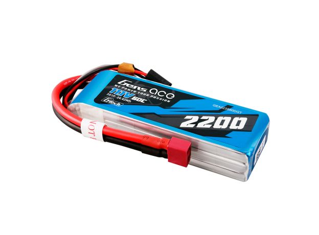 Gens ace 2200mAh 3S 60C 11.1V LiPo Batarya | Deans Konnektör | Air Classic