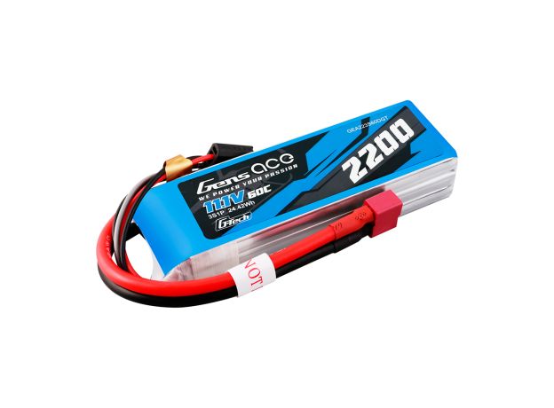 Gens ace 2200mAh 3S 60C 11.1V LiPo Batarya | Deans Konnektör | Air Classic