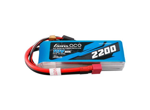 Gens ace 2200mAh 3S 60C 11.1V LiPo Batarya | Deans Konnektör | Air Classic