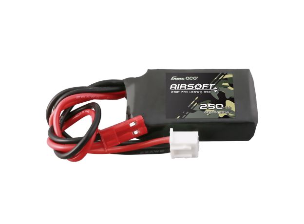 Gens ace 250mAh 2S 35C 7.4V LiPo Batarya | JST Konnektör | Airsoft