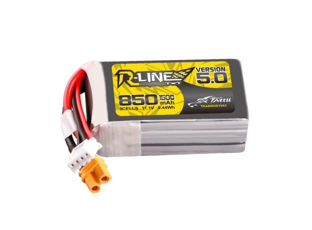 Tattu 850mAh 3S 150C 11.1V LiPo Batarya | XT30 Konnektör | R-Line 5.0