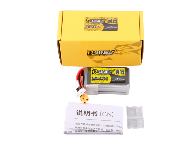 Tattu 850mAh 3S 150C 11.1V LiPo Batarya | XT30 Konnektör | R-Line 5.0