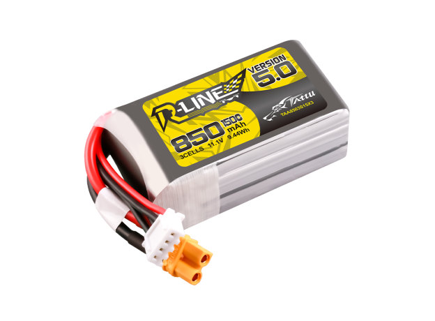 Tattu 850mAh 3S 150C 11.1V LiPo Batarya | XT30 Konnektör | R-Line 5.0