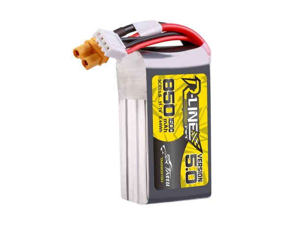 Tattu 850mAh 3S 150C 11.1V LiPo Batarya | XT30 Konnektör | R-Line 5.0
