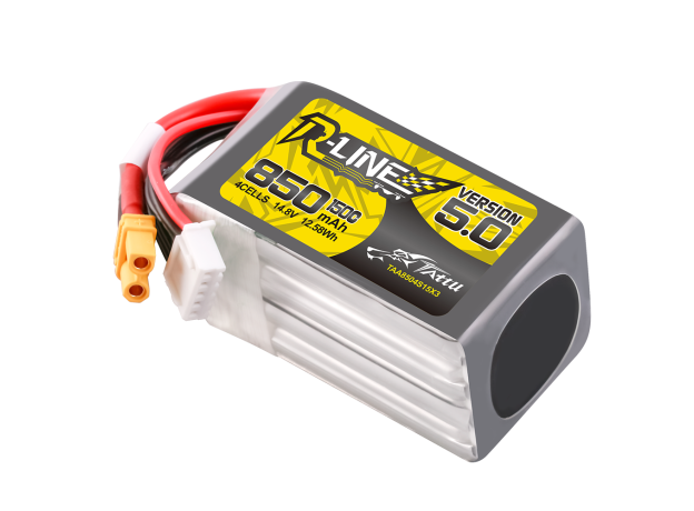 Tattu 850mAh 4S 150C 14.8V LiPo Batarya | XT30U-F Konnektör | R-Line 5.0