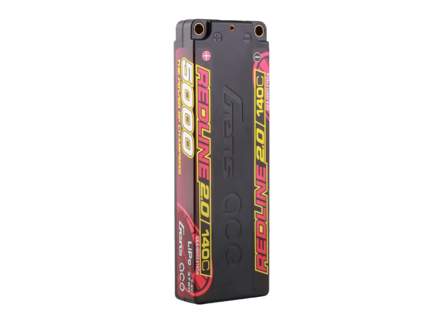 Gens ace 5000mAh 2S 140C 7.4V LiPo Batarya | 5.0mm bullet | Kırmızıline 2.0