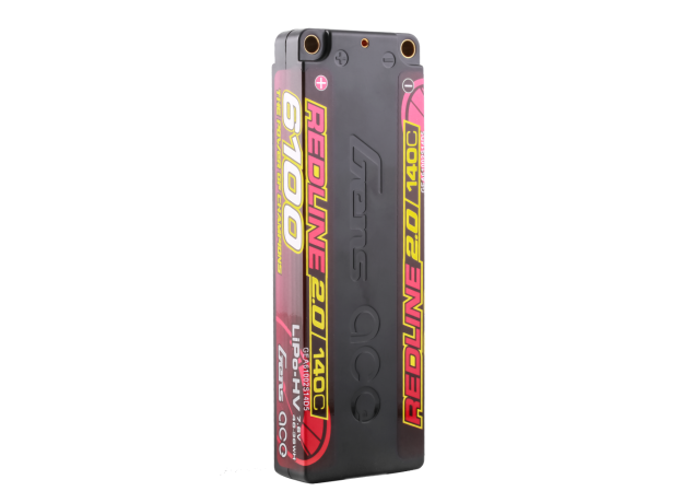 Gens ace 6100mAh 2S 140C 7.6V(HV) LiPo Batarya | 5.0mm bullet | Kırmızıline 2.0