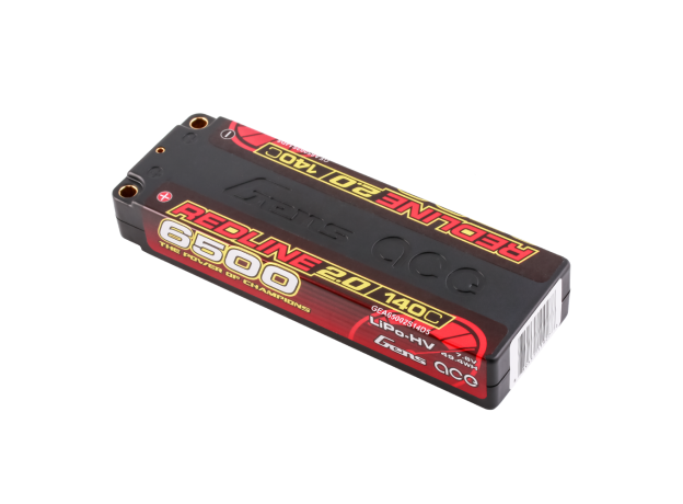 Gens ace 6500mAh 2S 140C 7.6V(HV) LiPo Batarya | 5.0mm bullet | Kırmızıline 2.0