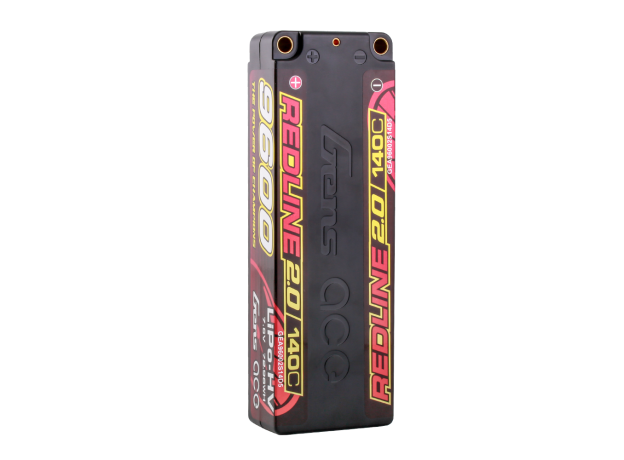 Gens ace 9600mAh 2S 140C 7.6V(HV) LiPo Batarya | 5.0mm bullet | Kırmızıline 2.0