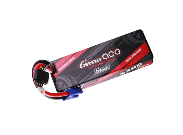 Gens ace 5300mAh 2S 100C 7.4V LiPo Batarya | Sert Kasalı | EC5 Konnektör | Car Classic
