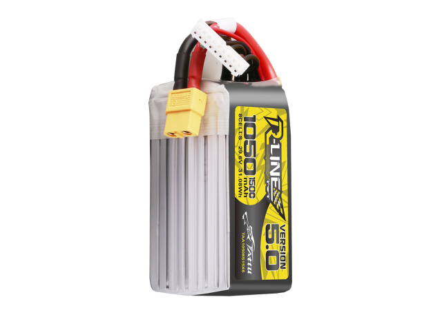 Tattu 1050mAh 8S 150C 29.6V LiPo Batarya | XT60 Konnektör | R-Line 5.0