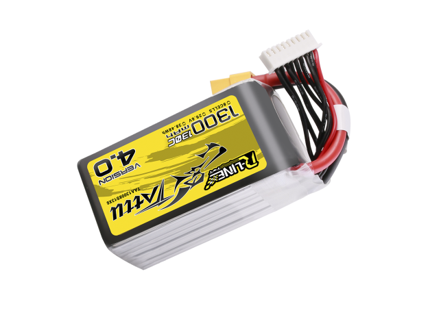 Tattu 1300mAh 8S 130C 29.6V LiPo Batarya | XT60 Konnektör | R-Line 4.0