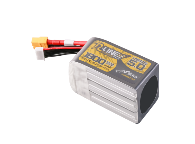 Tattu 1800mAh 6S 150C 22.2V LiPo Batarya | XT60 Konnektör | R-Line 5.0