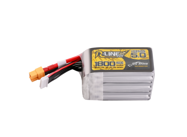Tattu 1800mAh 6S 150C 22.2V LiPo Batarya | XT60 Konnektör | R-Line 5.0