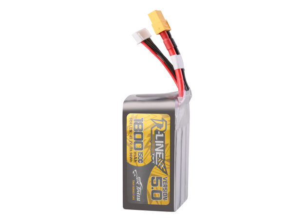 Tattu 1800mAh 6S 150C 22.2V LiPo Batarya | XT60 Konnektör | R-Line 5.0