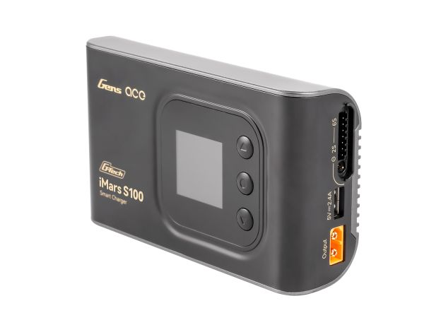 Gens ace iMars S100 Akıllı Şarj Cihazı | AC 100W | 10A | 2-6S | Siyah